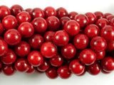 Red Bamboo Coral Beads, 10mm Round Beads-Gems: Round & Faceted-BeadBeyond