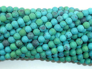 Matte Chrysocolla, 4mm, Round Beads-Gems: Round & Faceted-BeadBeyond