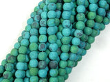 Matte Chrysocolla, 4mm, Round Beads-Gems: Round & Faceted-BeadBeyond