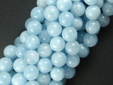 Sponge Quartz Beads-Aqua, 10mm Round Beads-Gems: Round & Faceted-BeadBeyond