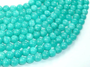 Sponge Quartz Beads-Teal, 8mm Round Beads-Gems: Round & Faceted-BeadBeyond