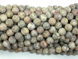 Matte Fossil Jasper Beads, 6mm Round Beads-Gems: Round & Faceted-BeadBeyond
