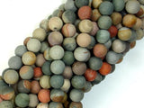 Matte Polychrome Jasper, 6mm Round Beads-Gems: Round & Faceted-BeadBeyond