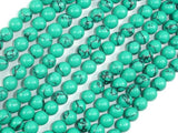 Howlite Turquoise Beads Green, 6mm Round Beads-Gems: Round & Faceted-BeadBeyond