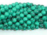Howlite Turquoise Beads Green, 8mm Round Beads-Gems: Round & Faceted-BeadBeyond