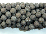 Matte Brown Snowflake Obsidian Beads, 10mm Round Beads-Gems: Round & Faceted-BeadBeyond