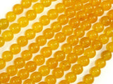 Jade Beads, Yellow, 8mm Round Beads-Gems: Round & Faceted-BeadBeyond