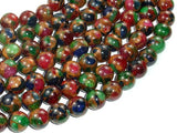 Mosaic Stone Beads-Multi color, 10mm, Round Beads-Gems: Round & Faceted-BeadBeyond