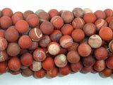 Matte Red Jasper Beads, 8mm, Round Beads-Gems: Round & Faceted-BeadBeyond