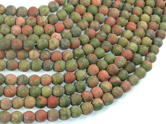 Matte Unakite, 6mm Round Beads-Gems: Round & Faceted-BeadBeyond