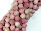 Matte Rhodonite Beads, 10mm Round Beads-Gems: Round & Faceted-BeadBeyond