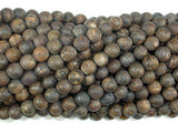 Matte Bronzite Beads, Round, 6mm-Gems: Round & Faceted-BeadBeyond