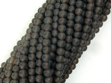 Matte Smoky Quartz Beads, 4mm Round Beads-Gems: Round & Faceted-BeadBeyond