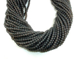 Matte Smoky Quartz Beads, 4mm Round Beads-Gems: Round & Faceted-BeadBeyond