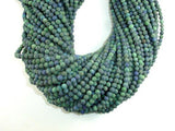 Matte Azurite Malachite Beads, 4mm Round Beads-Gems: Round & Faceted-BeadBeyond