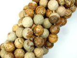 Picture Jasper Beads, 10mm Faceted Round Beads-Gems: Round & Faceted-BeadBeyond