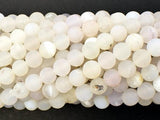 Druzy Agate Beads, White Geode Agate Beads, 6mm Round Beads-Gems: Round & Faceted-BeadBeyond