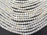 Druzy Agate Beads, White Geode Agate Beads, 6mm Round Beads-Gems: Round & Faceted-BeadBeyond