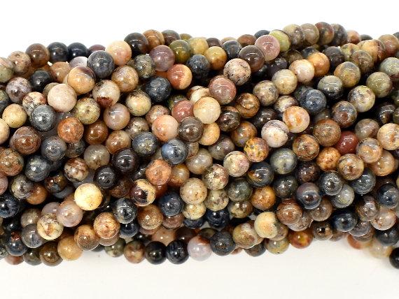 Pietersite Beads, 4mm Round Beads-Gems: Round & Faceted-BeadBeyond