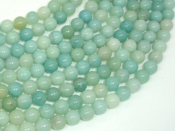 Amazonite Beads, 8mm(8.3mm) Round-Gems: Round & Faceted-BeadBeyond