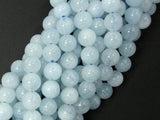 Aquamarine Beads, 7.8mm Round-Gems: Round & Faceted-BeadBeyond