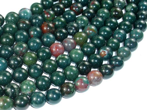 Indian Bloodstone, 10mm Round Beads-Gems: Round & Faceted-BeadBeyond