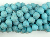 Matte Howlite Turquoise Beads, 10mm Round Beads-Gems: Round & Faceted-BeadBeyond