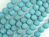 Matte Howlite Turquoise Beads, 10mm Round Beads-Gems: Round & Faceted-BeadBeyond