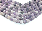 Matte Amethyst Beads, 12mm Round Beads-Gems: Round & Faceted-BeadBeyond