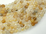 Yellow Quartz, 8mm(8.3mm) Round Beads-Gems: Round & Faceted-BeadBeyond