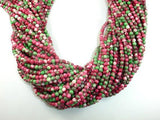 Rain Flower Stone, Red, Green, 4mm Round Beads-Gems: Round & Faceted-BeadBeyond
