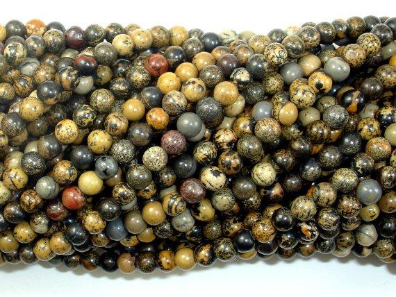 Artistic Jasper Beads, Chohua Jasper, 4mm (4.3mm)-Gems: Round & Faceted-BeadBeyond