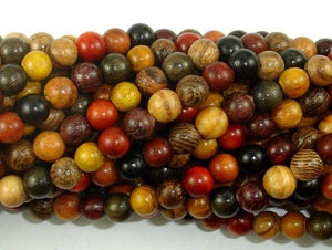 Mixed Wood Beads, 6mm Round Beads-Gems: Round & Faceted-BeadBeyond
