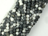 Matte Zebra Jasper Beads, 4mm Round Beads-Gems: Round & Faceted-BeadBeyond