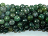 Moss Agate Beads, 10mm Faceted Round Beads-Gems: Round & Faceted-BeadBeyond