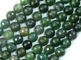 Moss Agate Beads, 10mm Faceted Round Beads-Gems: Round & Faceted-BeadBeyond