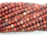 Matte Red Jasper Beads, 4mm, Round Beads-Gems: Round & Faceted-BeadBeyond