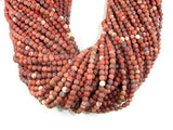 Matte Red Jasper Beads, 4mm, Round Beads-Gems: Round & Faceted-BeadBeyond