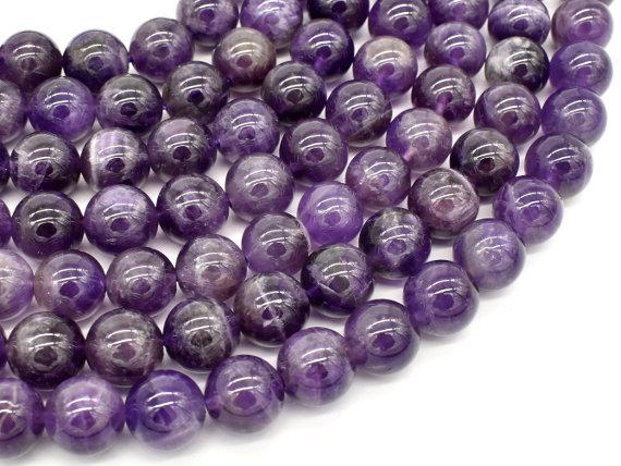 Amethyst Beads, 10mm Round Beads-Gems: Round & Faceted-BeadBeyond