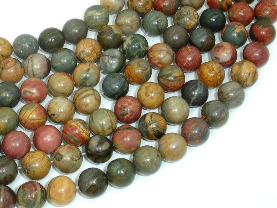 Picasso Jasper Beads, 10mm Round Beads-Gems: Round & Faceted-BeadBeyond
