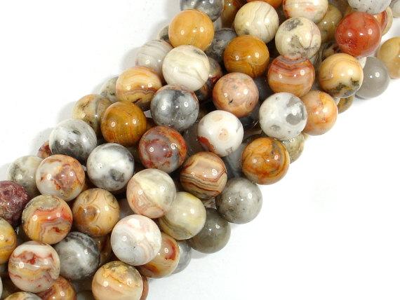Crazy Lace Agate Beads, 10mm Round Beads-Gems: Round & Faceted-BeadBeyond