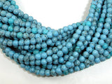 Turquoise Howlite Beads, 4mm Round Beads-Gems: Round & Faceted-BeadBeyond