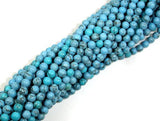 Turquoise Howlite Beads, 4mm Round Beads-Gems: Round & Faceted-BeadBeyond