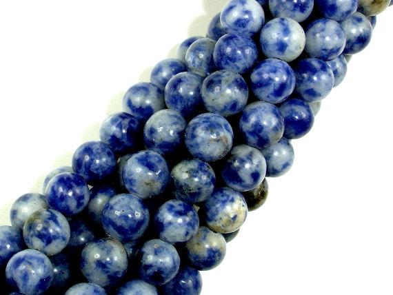 Blue Spot Jasper Beads, Round, 6mm-Gems: Round & Faceted-BeadBeyond