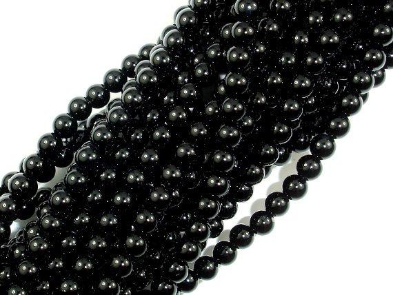 Black Onyx Beads, AA Grade Round, 4mm-Gems: Round & Faceted-BeadBeyond