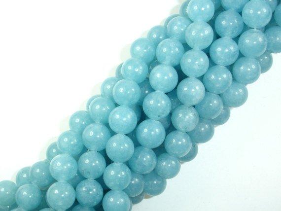 Blue Sponge Quartz Beads, Round, 10mm-Gems: Round & Faceted-BeadBeyond