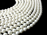 White Sponge Coral Beads, Round, 10mm(10.5mm)-Gems: Round & Faceted-BeadBeyond