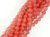 Cherry Quartz Beads, Round, 8mm-Gems: Round & Faceted-BeadBeyond