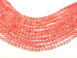 Cherry Quartz Beads, Round, 8mm-Gems: Round & Faceted-BeadBeyond