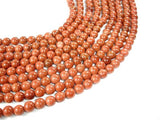 Goldstone Beads, Round, 8mm (7.8mm)-Gems: Round & Faceted-BeadBeyond
